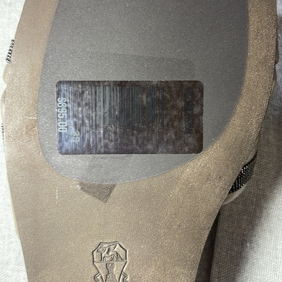 NWT Brunello Cucinelli slides sandal mule size 39(8-9US) - Picture 6 of 8